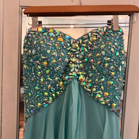 Morilee Paparazzi Strapless Homecoming Winter Formal Prom Dress, size 10 nwt - Picture 2 of 12